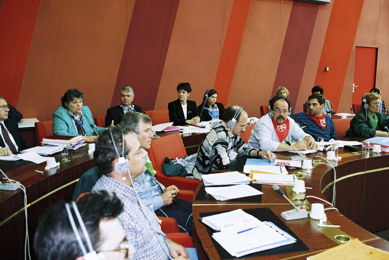 Foto 18: Meeting with trade union representatives on the closure of the Renault factory in Belgium