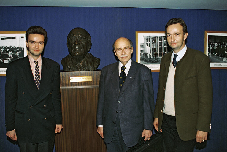 MEP Otto von HABSBURG with sons Karl HABSBURG-LOTHRINGEN and Georg von HABSBURG