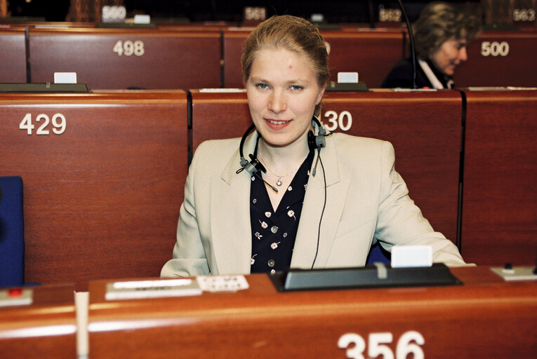 MEP Marjo MATIKAINEN-KALLSTROM in Plenary Session at the European Parliament in Strasbourg