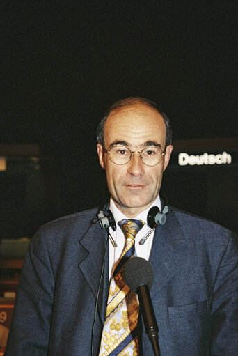 MEP Jean-Yves R.R. LE GALLOU at the European Parliament in Strasbourg