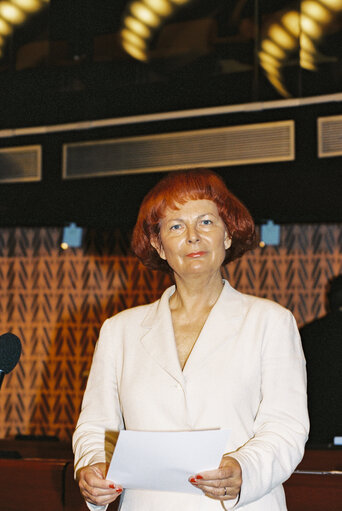 Fotografija 2: MEP Christa RANDZIO-PLATH at the European Parliament in Strasbourg
