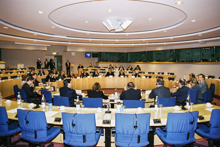 Fotografia 6: The Foreign Affairs Committee receives  the Polish Prime Minister and the Polish Foreign Minister