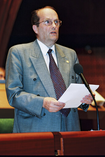 Foto 5: Plenary session in Strasbourg - Presentation of the European Ombudsman Yearly Report 1996