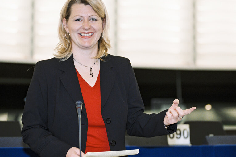 Karin SCHEELE   at the European Parliament in Strasbourg