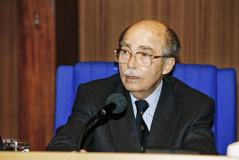 Photo 41 : Plenary Session in Strasbourg. Election of the President of the European Parliament