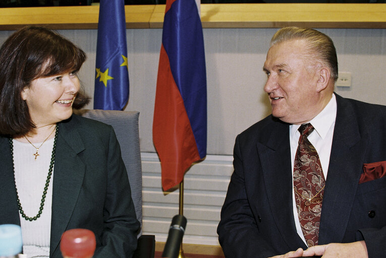 Fotografie 5: Visit of the President of Slovakia to the EP.