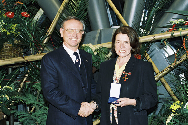 Nuotrauka 45: German MEPs are awarded the German 'Verdienstkreuz' (Merit Cross of the Federal Republic of Germany)