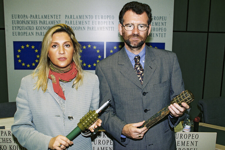 Fotogrāfija 13: Press conference onThe Ottawa Treaty, the Anti-Personnel Mine Ban Convention, or often simply referred to as the Mine Ban Treaty.