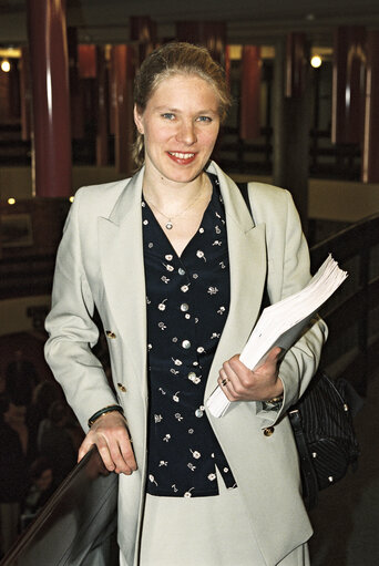 Foto 2: MEP Marjo MATIKAINEN-KALLSTROM at the European Parliament in Strasbourg