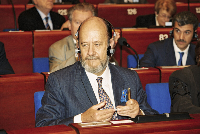 Photo 33 : Plenary Session in Strasbourg. Election of the President of the European Parliament