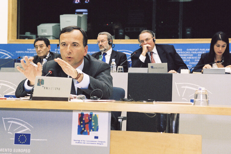 Suriet 16: Hearing of Commissioners-Designate: Franco FRATTINI