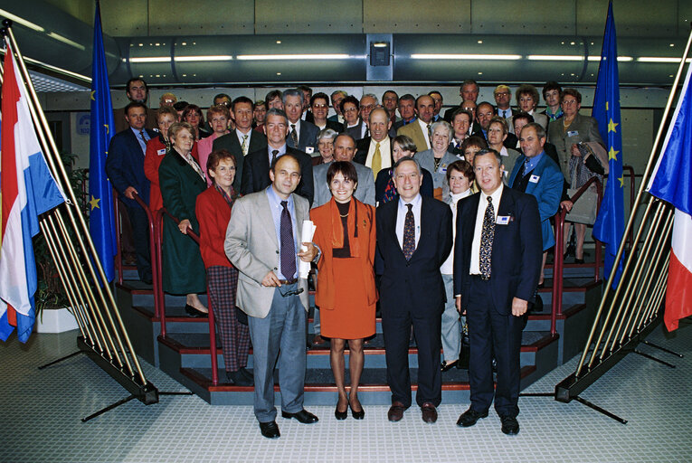 Photo 6: French MEPs receive French visitors in Strasbourg