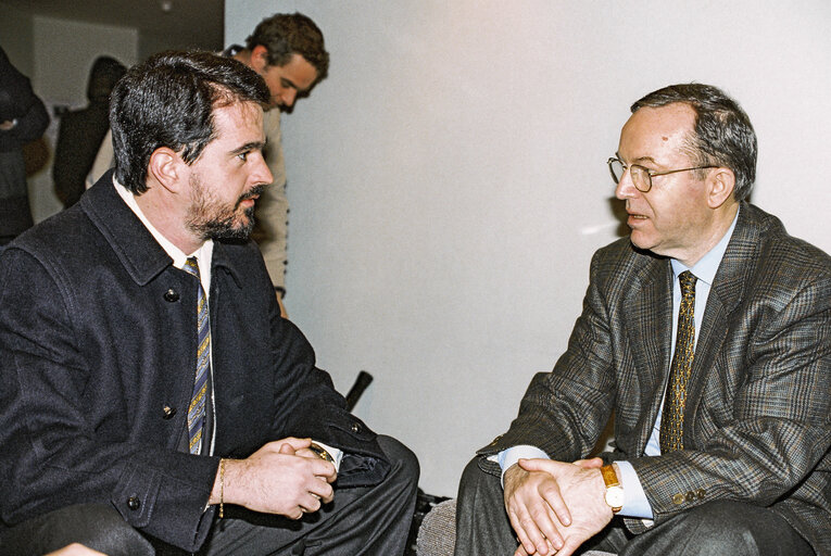 Foto 7: MEPs Carlos Jose ITURGAIZ ANGULO and Wilfried MARTENS in a meeting