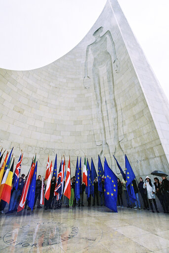 Foto 6: National ceremony of remembrance at the Deportation Memorial by the concentration camp, KL-Natzweiler in Struthof