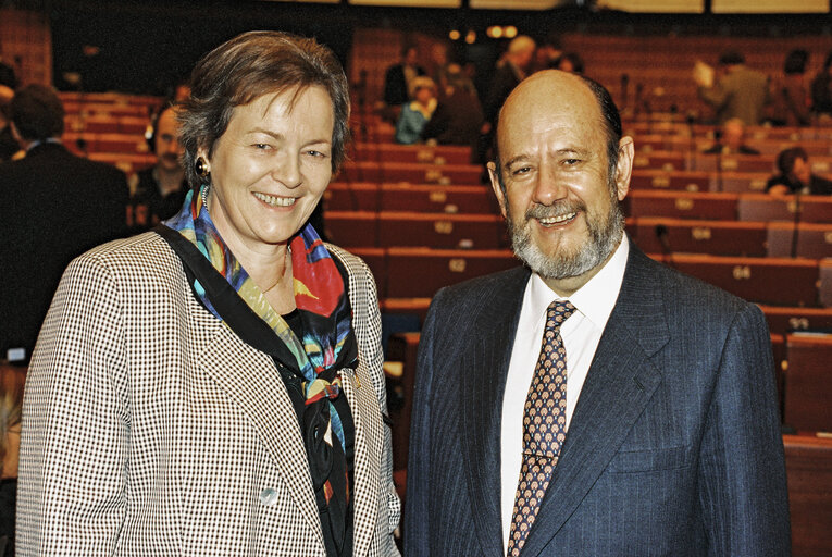 Photo 35 : Plenary Session in Strasbourg. Election of the President of the European Parliament