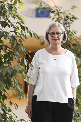 Mireille D'ORNANO in the European Parliament in Brussels