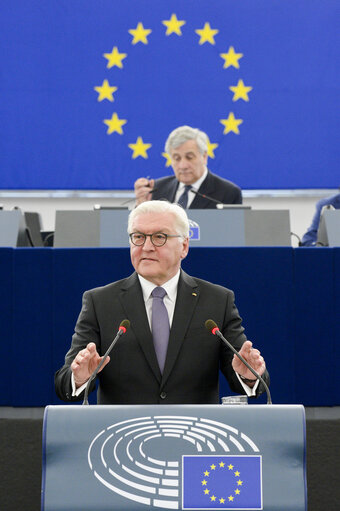 Fotografie 12: Official visit of the President of the Federal Republic of Germany. Plenary session Week 14 2017 in Strasbourg