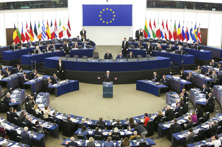 Fotografie 23: Official visit of the President of the Federal Republic of Germany. Plenary session Week 14 2017 in Strasbourg