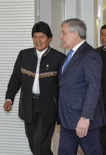 Foto 6: Official visit of the President of Bolivia. Bilateral meeting.