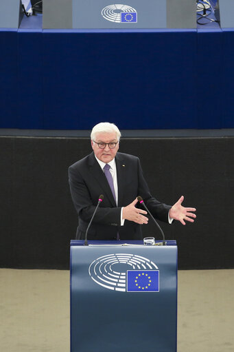 Fotografie 20: Official visit of the President of the Federal Republic of Germany. Plenary session Week 14 2017 in Strasbourg