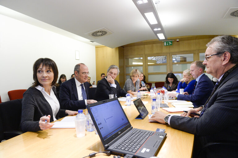 Fotografija 26: Meeting between Vice-President Sylvie GUILLAUME and Directorate-General for Communication and Directorate for Media