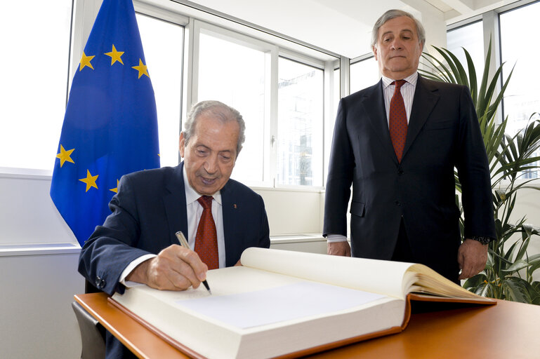 Foto 3: Antonio TAJANI - EP President meets with Mohamed ENNACEUR, President of the Assembly of the Representatives of the People of Tunisia