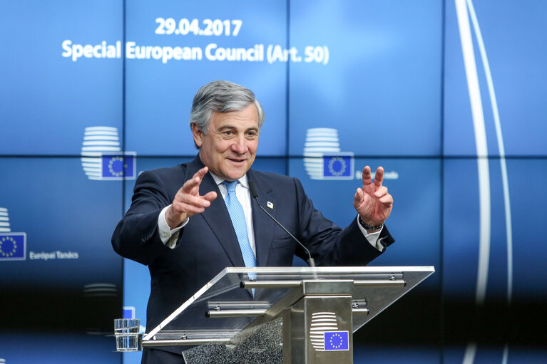 Zdjęcie 16: Special European Council meeting ( Article 50 )- Press Conference