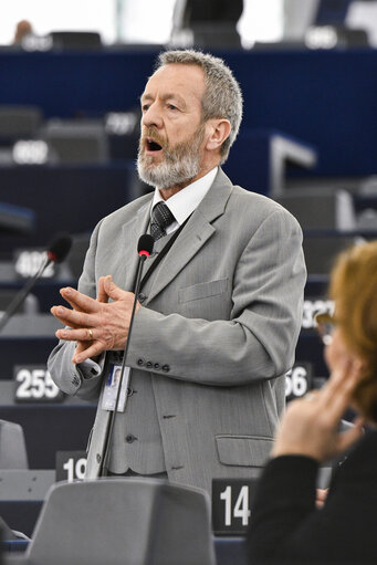 Foto 24: Plenary session week 14 2017 in Strasbourg- Explanations of votes on the negotiations with the United Kingdom following its notification that it intends to withdraw from the European Union