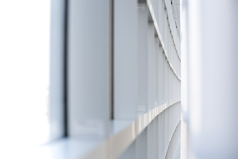 Photo 25: European Parliament building in Strasbourg - Architectural details