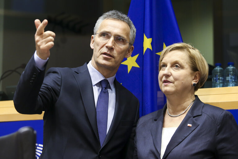 Foto 13: Joint AFET-SEDE meeting - EU-NATO cooperation - Exchange of views with NATO Secretary General