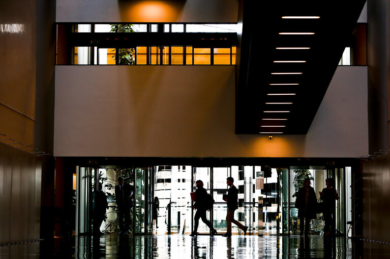 Photo 24: European Parliament building in Strasbourg - Architectural details