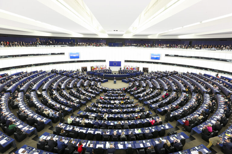 Fotografie 22: Official visit of the President of the Federal Republic of Germany. Plenary session Week 14 2017 in Strasbourg