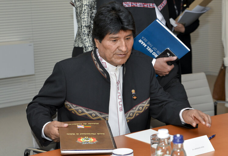 Foto 4: Official visit of the President of Bolivia. Bilateral meeting.