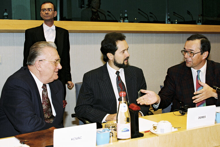 Fotografie 6: Visit of the President of Slovakia to the EP.