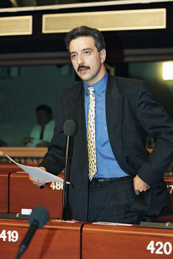 Suriet 5: MEP Stanislaw TILLICH during the plenary session in Strasbourg