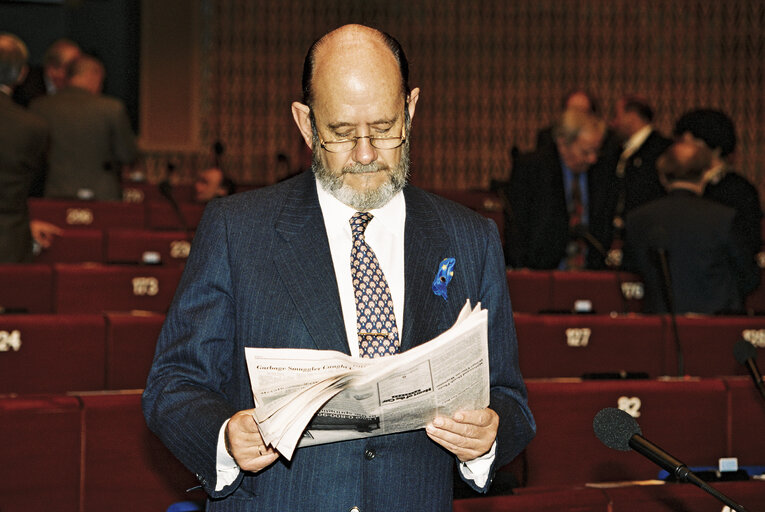 Photo 36 : Plenary Session in Strasbourg. Election of the President of the European Parliament