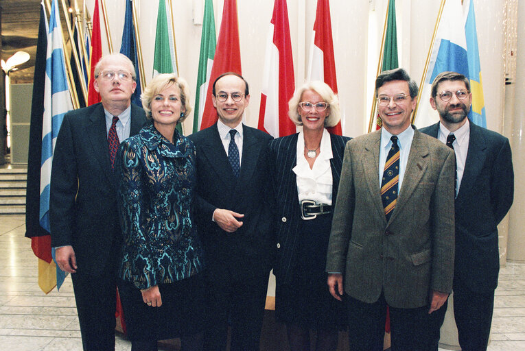 Group picture of the ELDR group Dutch  MEPs