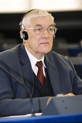 MEP Maciej Marian GIERTYCH in Plenary Session at the European Parliament in Strasbourg