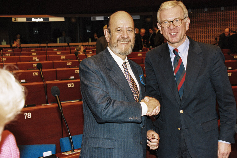 Photo 38 : Plenary Session in Strasbourg. Election of the President of the European Parliament