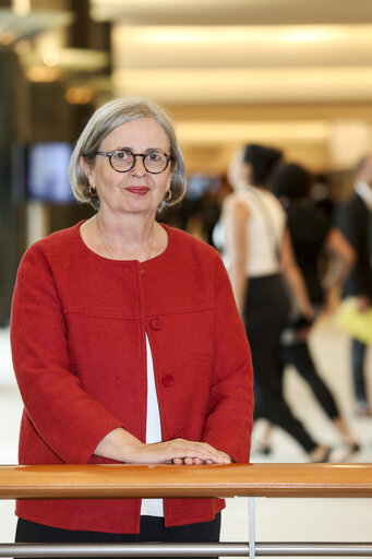 Mireille D'ORNANO in the European Parliament in Brussels