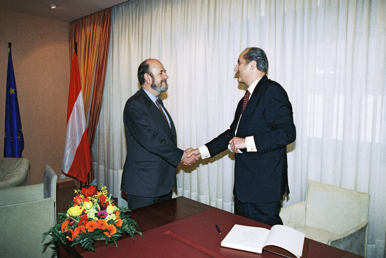 Fotogrāfija 4: The President of Austria makes an official visit to the EP in Strasbourg