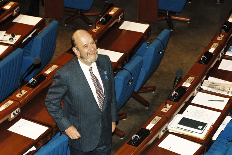 Photo 39 : Plenary Session in Strasbourg. Election of the President of the European Parliament