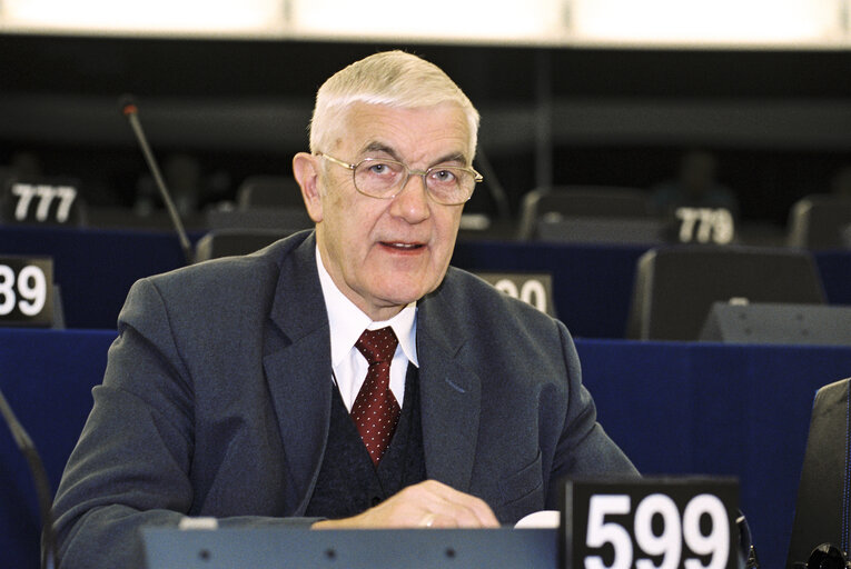 MEP Maciej Marian GIERTYCH in Plenary Session at the European Parliament in Strasbourg