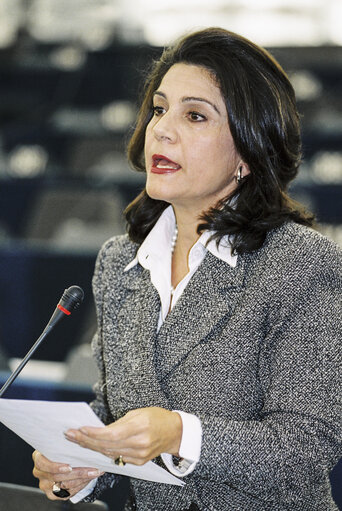 MEP Rodi KRATSA-TSAGAROPOIULOU   at the European Parliament in Strasbourg