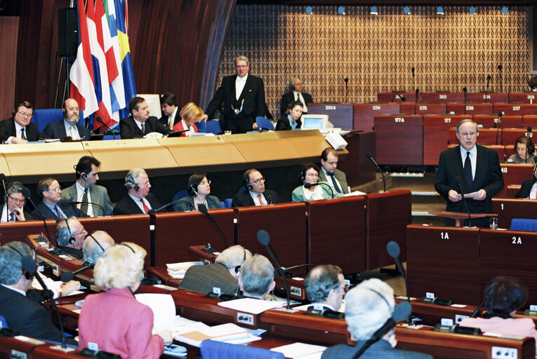 Zdjęcie 4: Plenary session in Strasbourg - Dutch Minister Michiel PATIJN