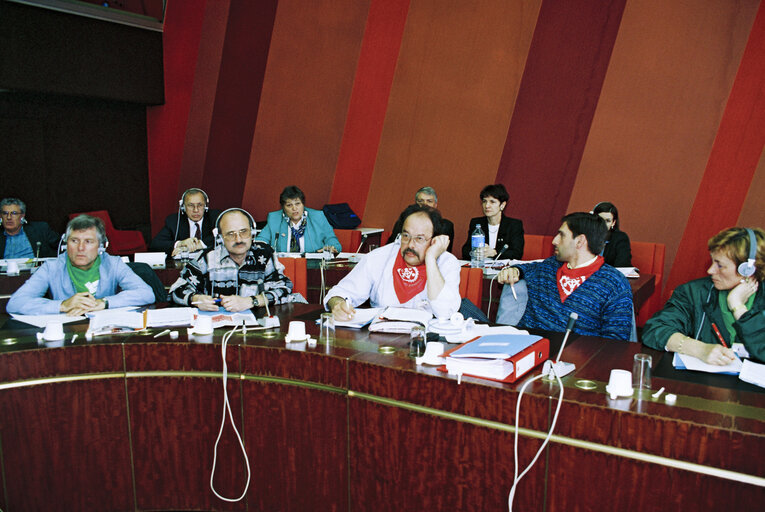 Foto 13: Meeting with trade union representatives on the closure of the Renault factory in Belgium