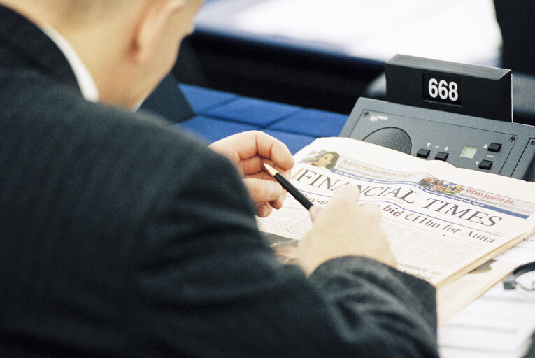 Fotografie 3: Plenary Session at the European Parliament in Strasbourg