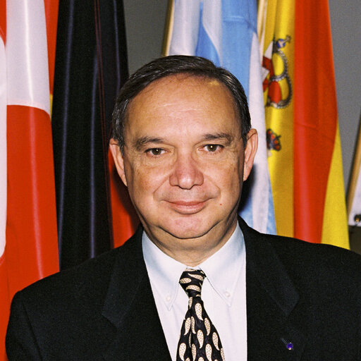 Portrait of Mep Fernando FERNANDEZ MARTIN at the European Parlimant in Brussels