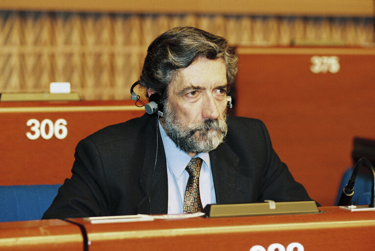 Foto 4: MEP Sergio RIBEIRO speaks in plenary session in Strasbourg