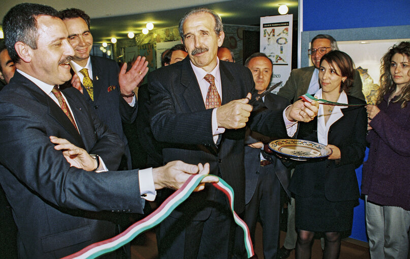 Foto 11: Launch of an exhibition on City Deruta (Umbria - Italy) at the European Parliament in Strasbourg